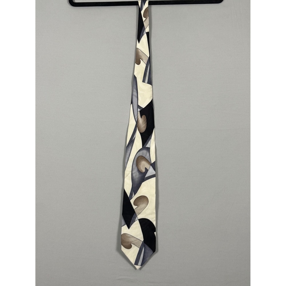 Carlo Palazzi Studio Tie Mens OS Multi Color Excellent Vintage Silk Geometric
